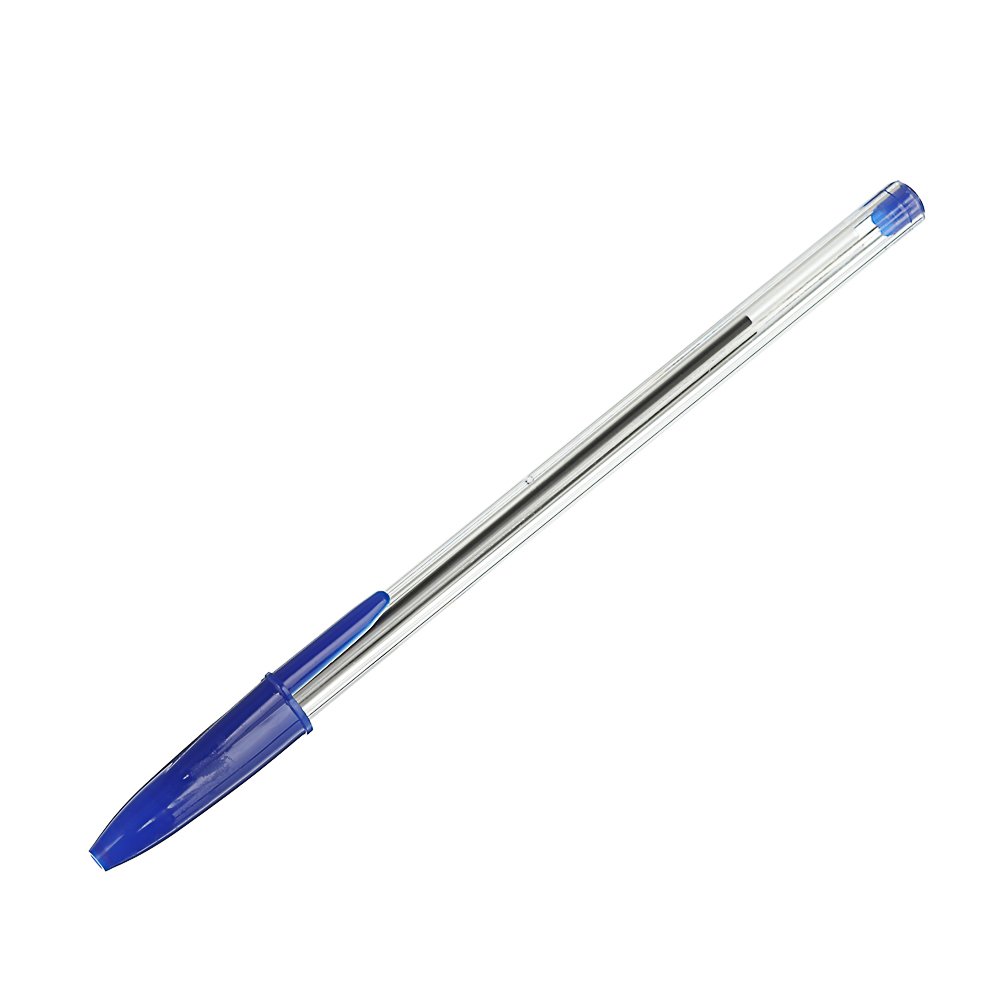 Ручка шариковая синяя, наконечник,  пластик